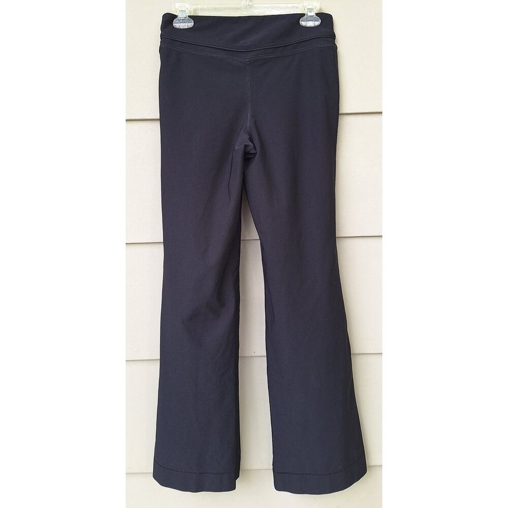 Nike Women's Fit Dry Wide Leg Flare Black Leggings Size S 30" inseam Logo Casual - Picture 3 of 9